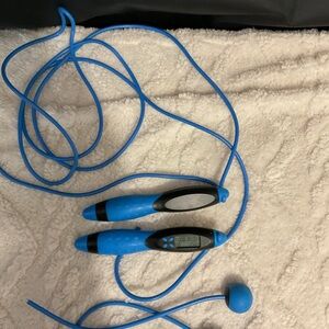 New Blue/Blk Jump Rope w/ Digital Calorie Counting Skipping Rope EC-100